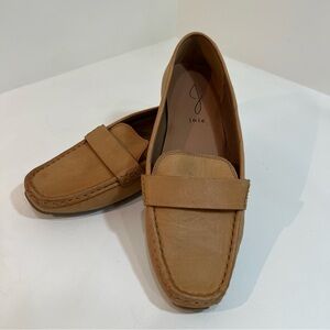 Joie Camel‎ Leather Slip-On Shoes